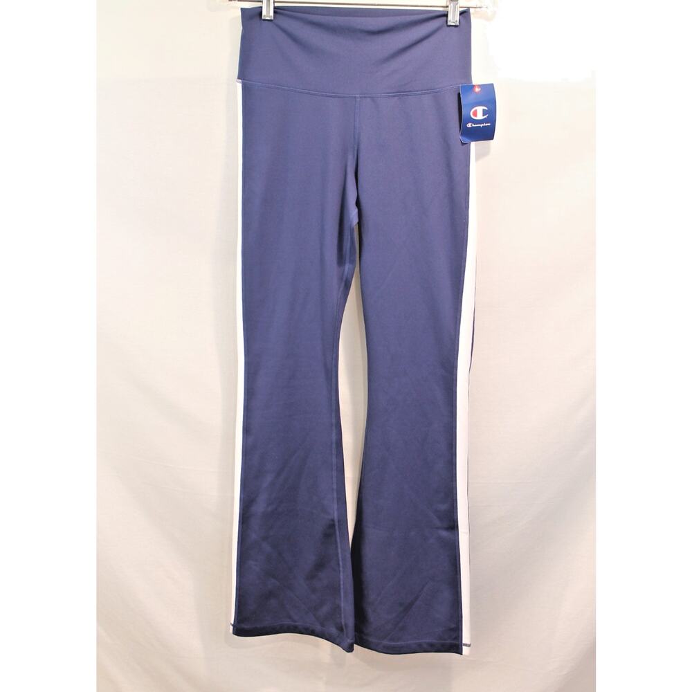 Champion Flare Track Pants Womens size M Blue Athleisure Yoga Pull-on
